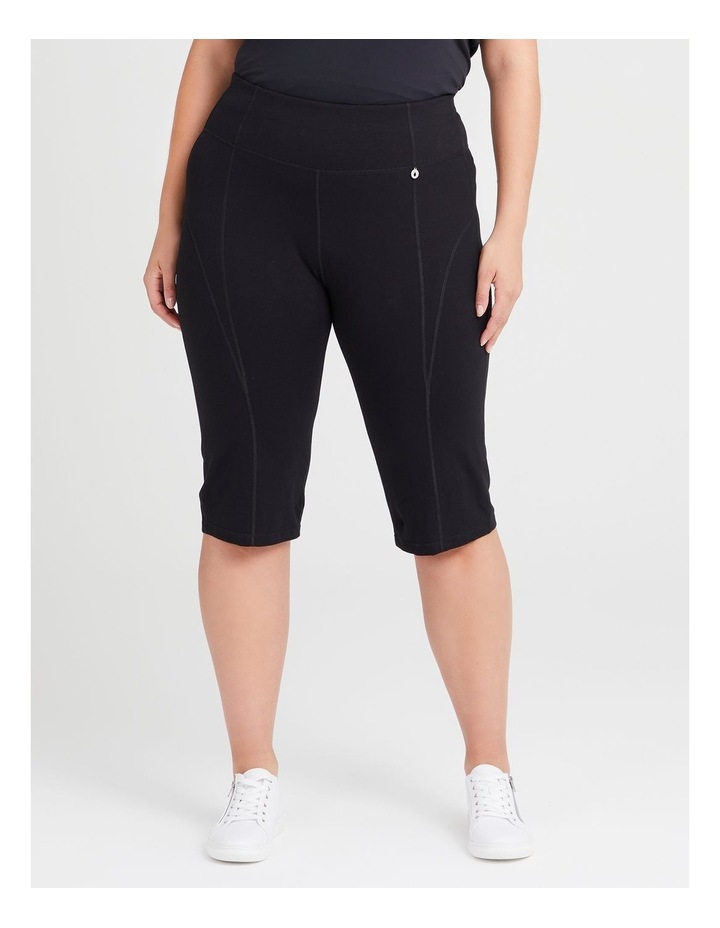 Organic Cotton Spliced Short Black