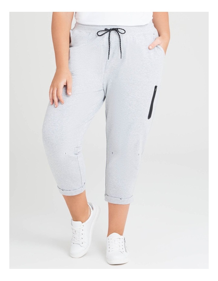 Organic Zip Active Jogger Grey Marle