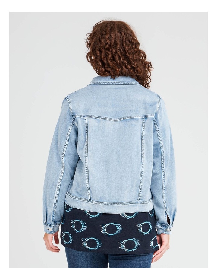 Taking Shape Hooded Denim Jacket Misty 