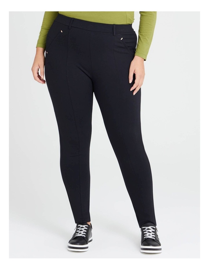 Ponte Seam Leggings Black