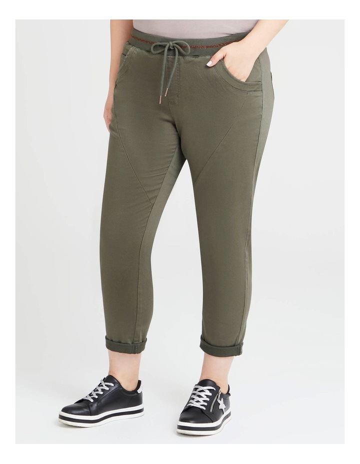 Unwind Knit Waistband Jogger Dark Ivy