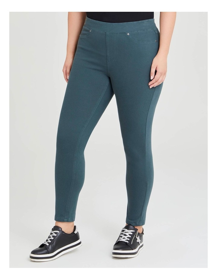The Best Friend Denim Jegging in Forest