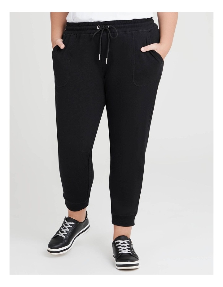 Cotton Blend Active Jogger Black