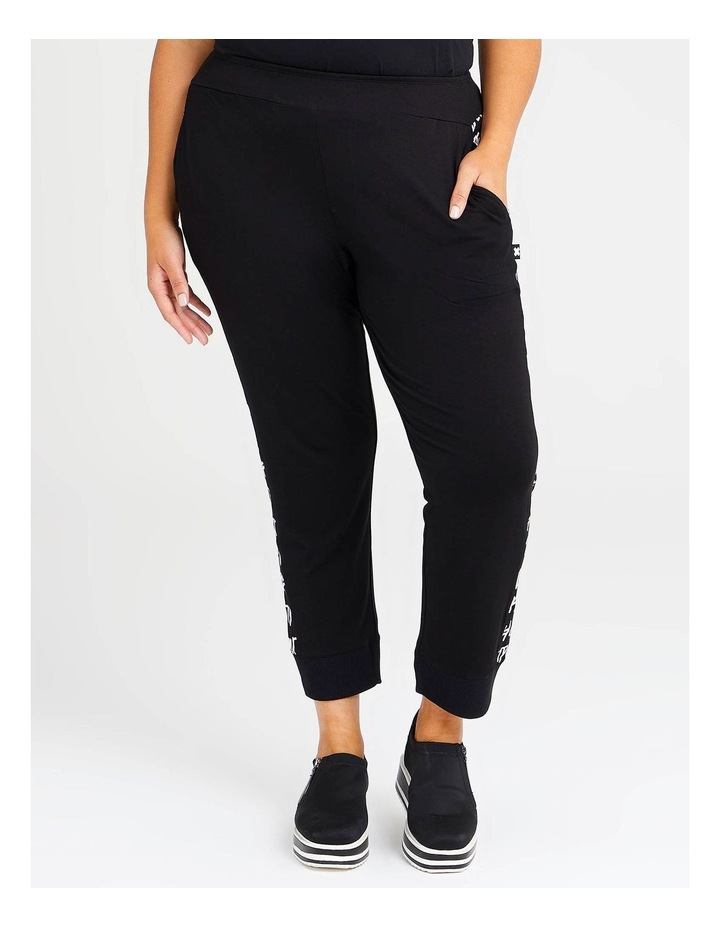 Natural Script Pant Black