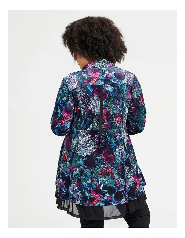 Velour Winter Bloom Jacket Print image 2