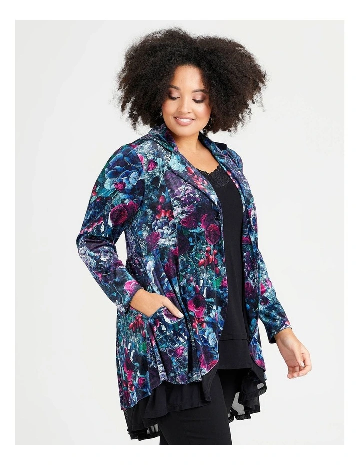 Velour Winter Bloom Jacket Print image 3
