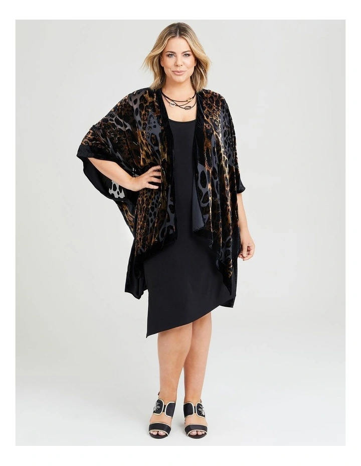 Animal Burnout Cape in Multi image 1