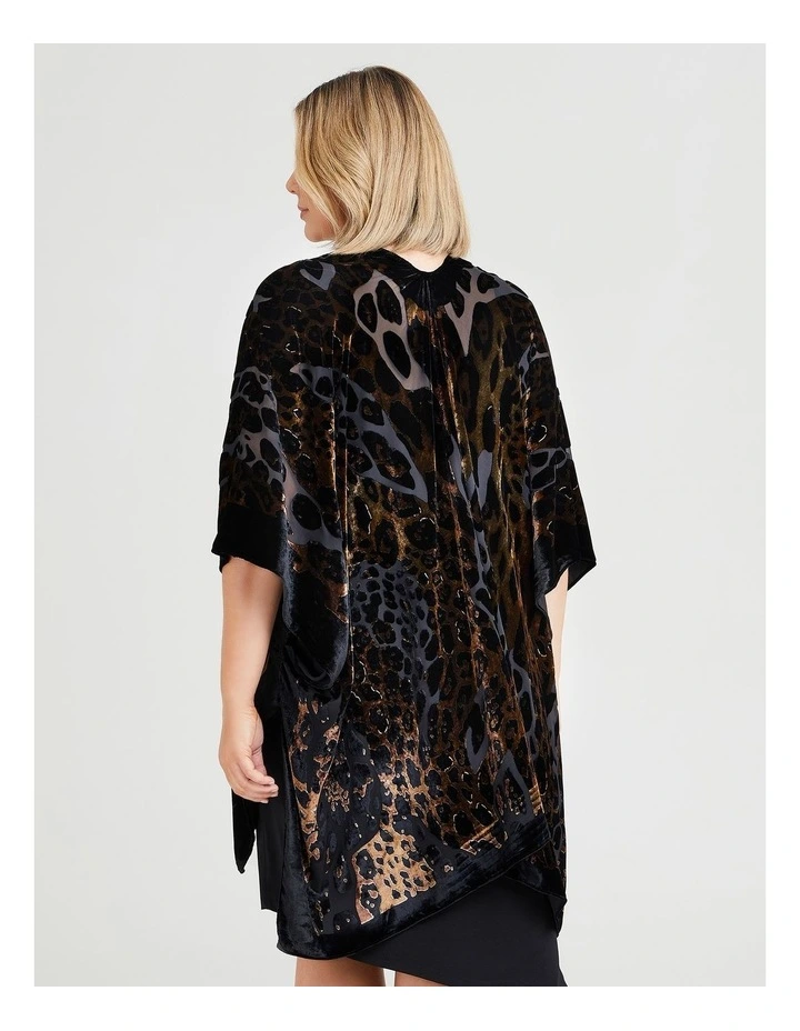 Animal Burnout Cape in Multi image 2