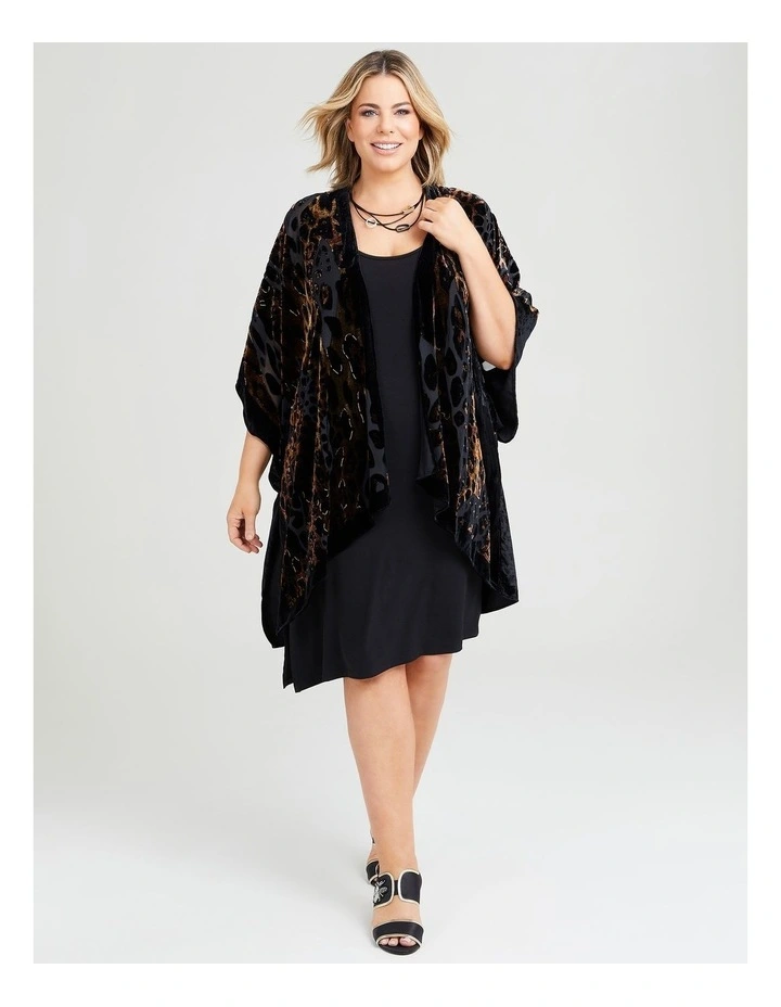 Animal Burnout Cape in Multi image 3