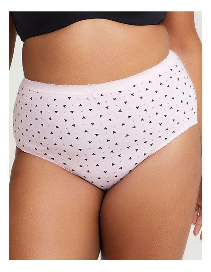 5 Pack Love Cotton Briefs in Multi image 5
