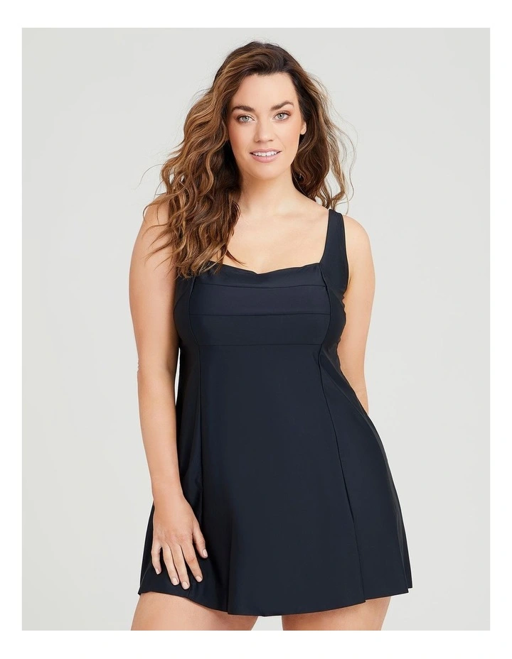 Square Neck Swimsuit Black image 3