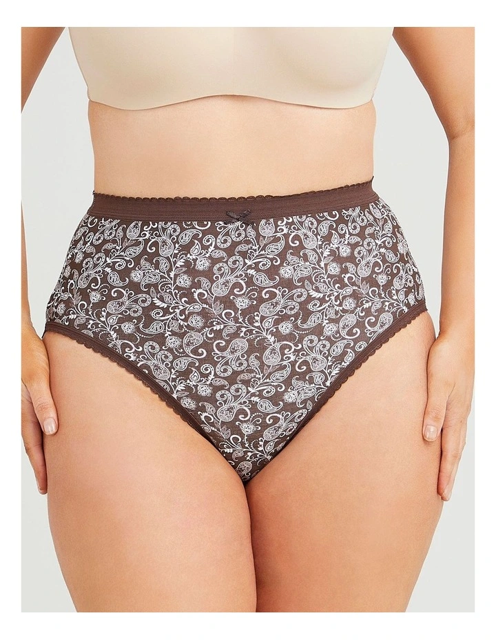 5 Pack Mix Paisley Cotton Briefs Multi image 4
