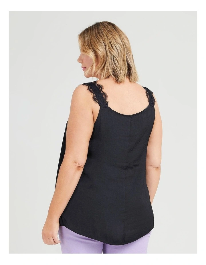 Luxe Lace Cami Black image 2
