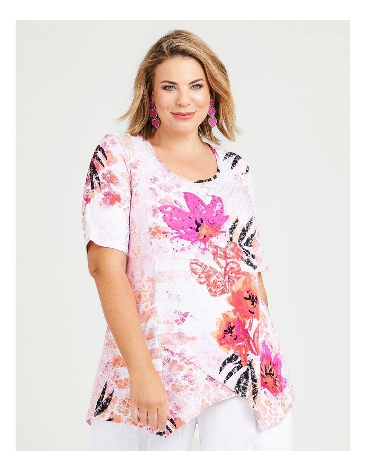 Shimmer & Foil Natural Top in Multi