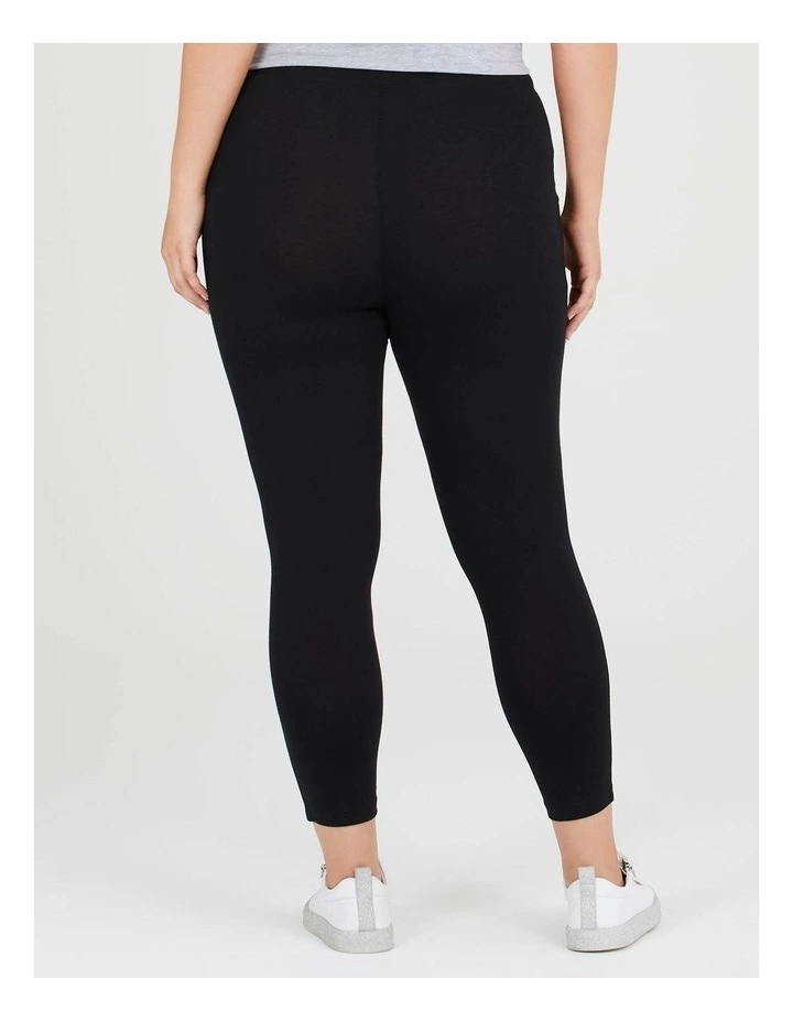 Organic Cotton 7/8 Legging Black image 2