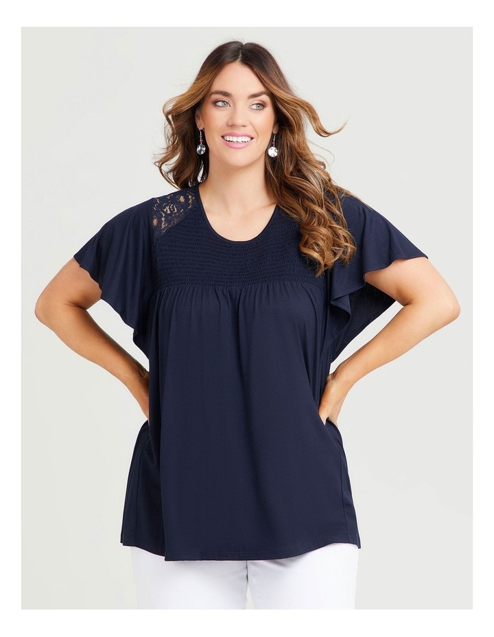 Bamboo Lace Detail Top in