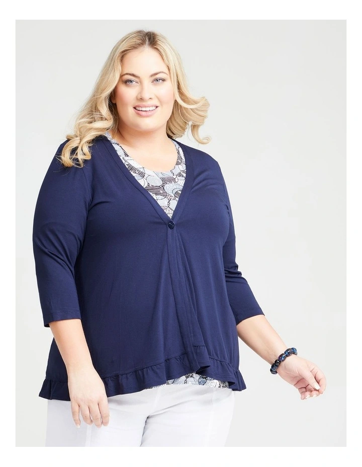 Bamboo Lucia Boho Cardigan Dark Indigo image 3