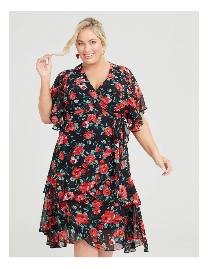 Taking Shape Empire Rose Maxi Dress Floral Print MYER