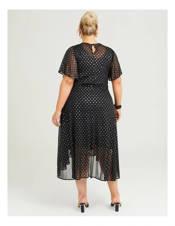 Moondrop Maxi Evening Dress Black/gold image 2