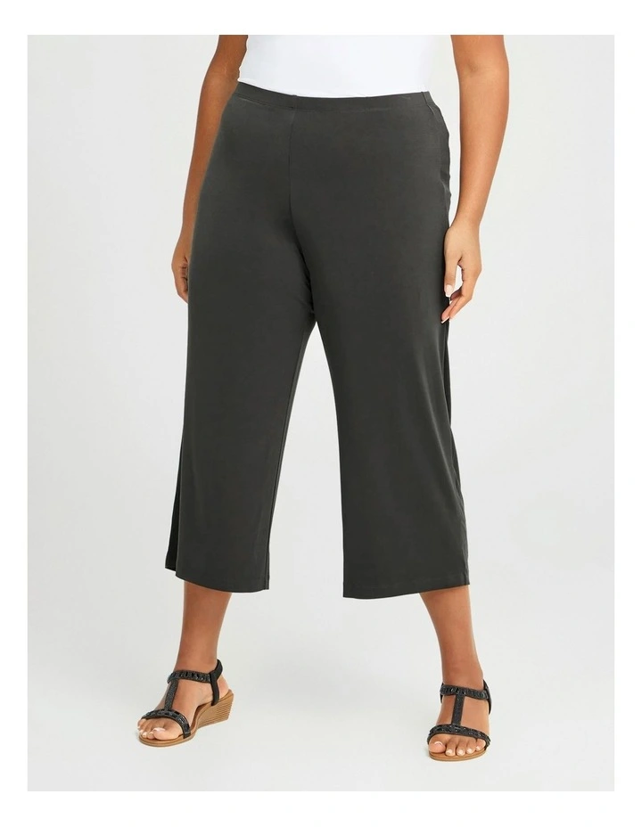 Luna Culotte Pant in Charcoal image 1
