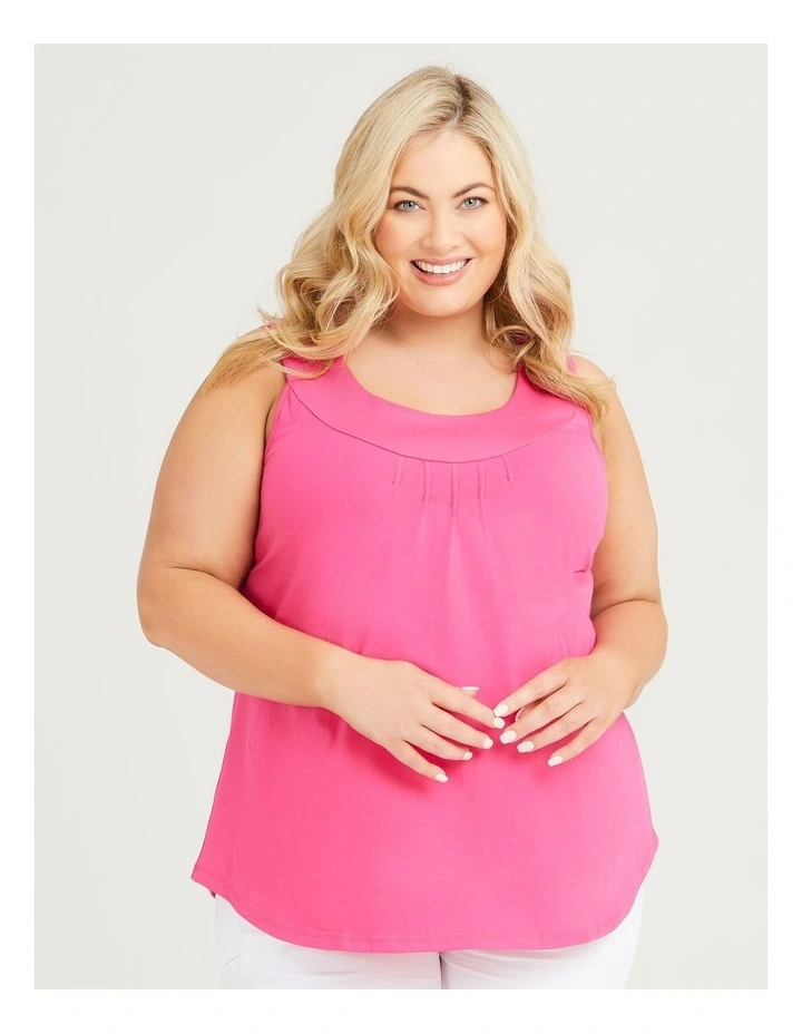 Organic Cotton Element Tank Fuchsia Pink image 1