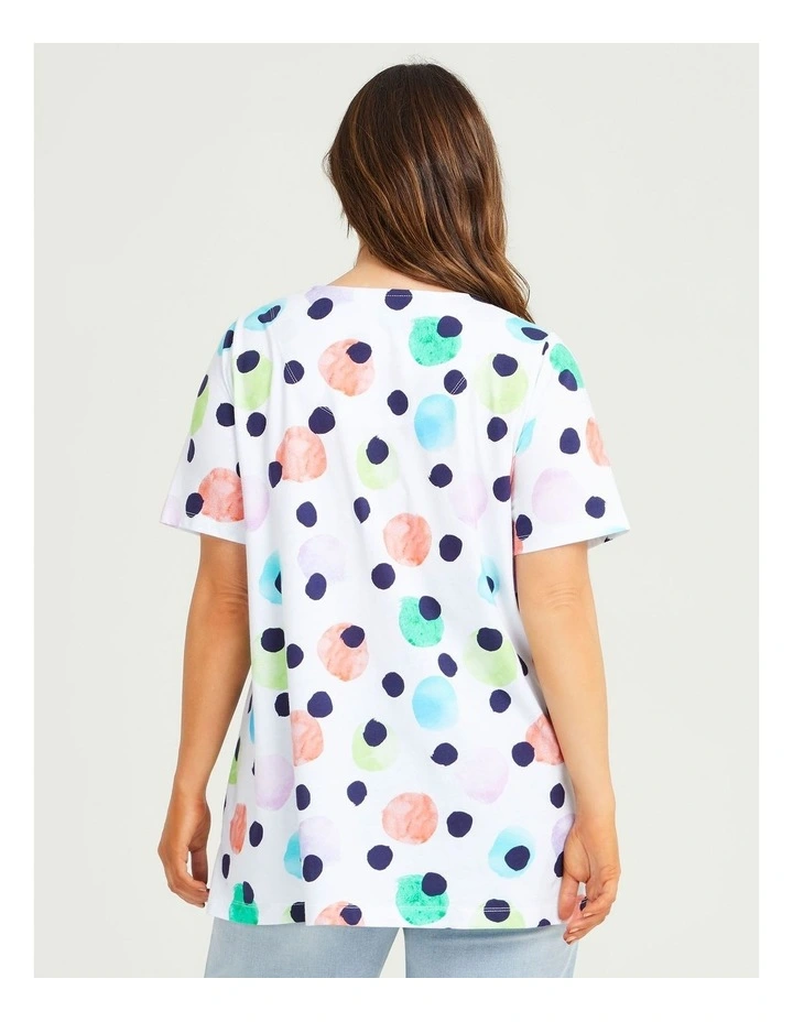 Cotton Fun Spot Top Print image 2