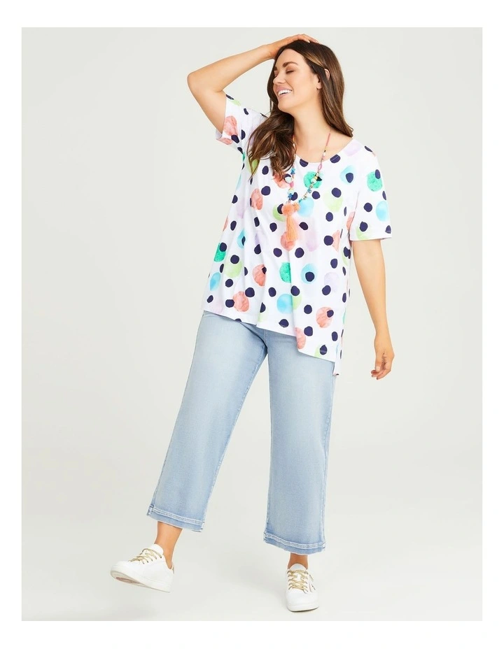 Cotton Fun Spot Top Print image 4