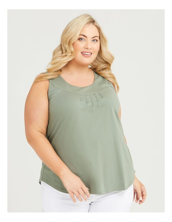 Organic Cotton Element Tank Dusty Khaki image 1