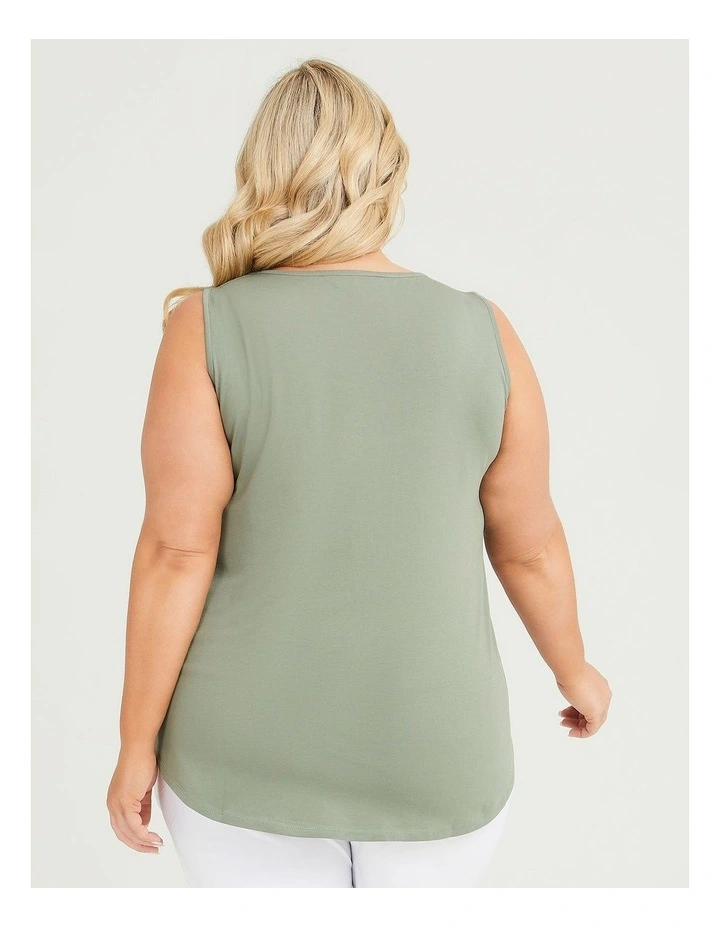 Organic Cotton Element Tank Dusty Khaki image 2
