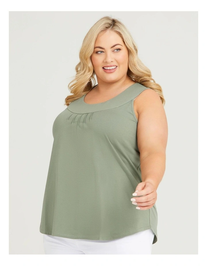 Organic Cotton Element Tank Dusty Khaki image 3