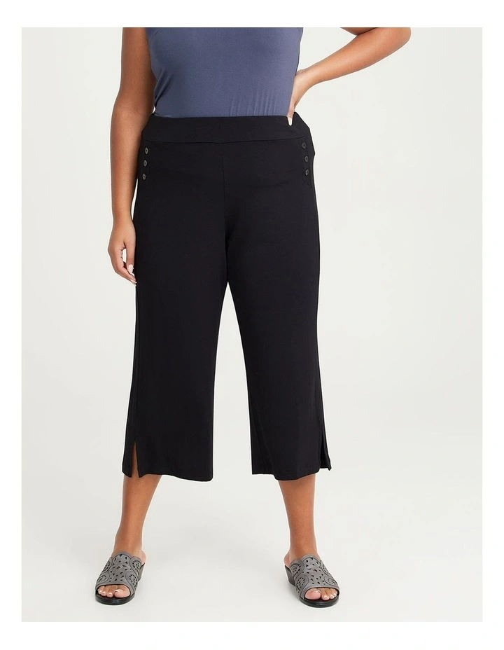 Bamboo Lola Culotte Pant Black image 1