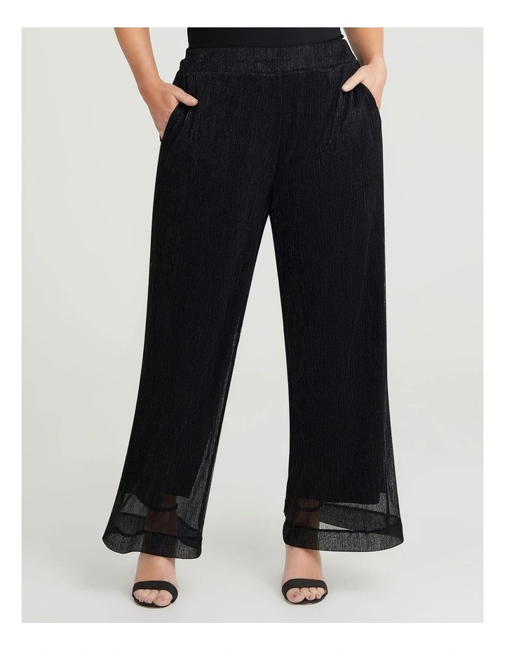 Shimmer Cocktail Pant in Black image 1