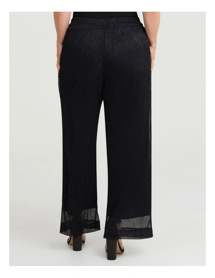 Shimmer Cocktail Pant in Black image 2