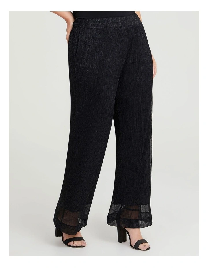 Shimmer Cocktail Pant in Black image 3