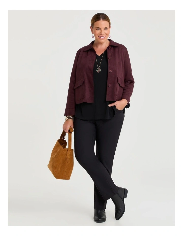 Katie Luna 3/4 Sleeve Top in Black image 4