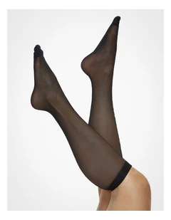 Knee High Tights 3 Pack 80D in Black