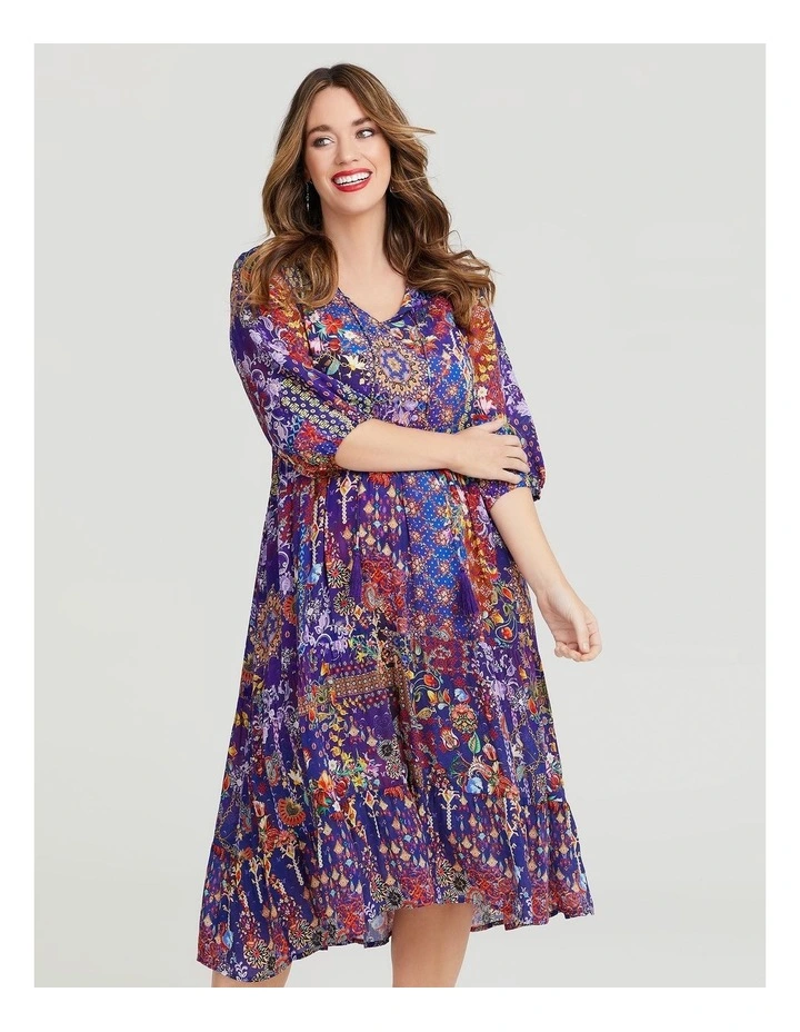 Natural Tiles Paisley Dress Print image 3