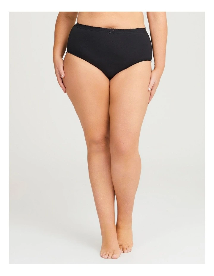 Cotton Retro Briefs 5 Pack in Multi image 4