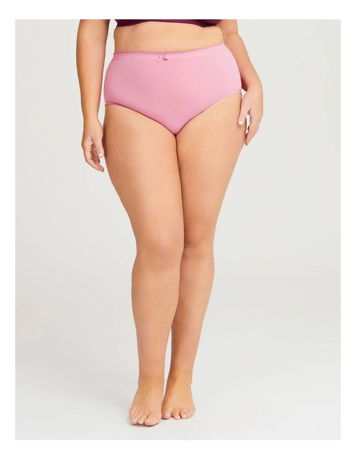 Cotton Retro Briefs 5 Pack in Multi image 6