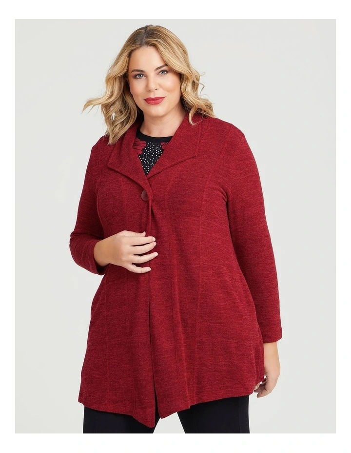 Brighter Days Cardigan in Ruby Red image 1