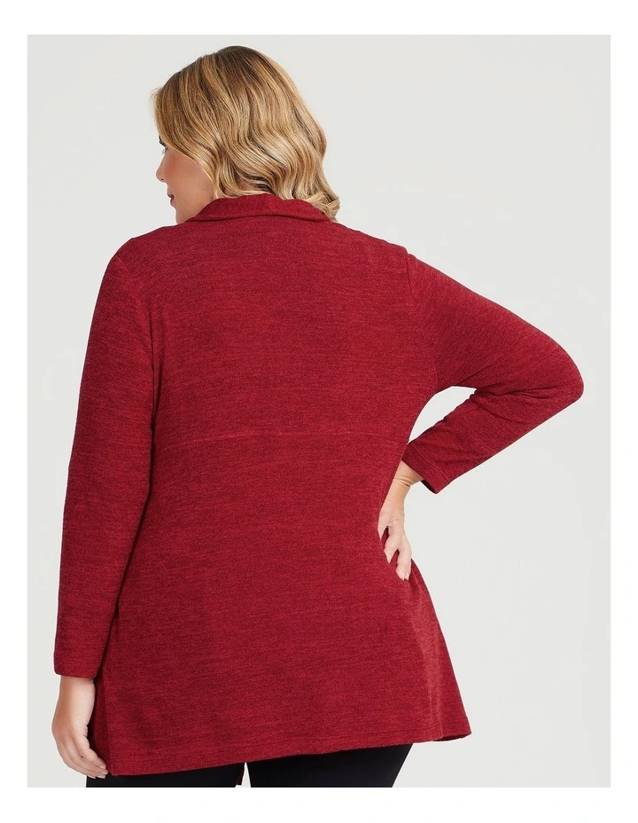Brighter Days Cardigan in Ruby Red image 2
