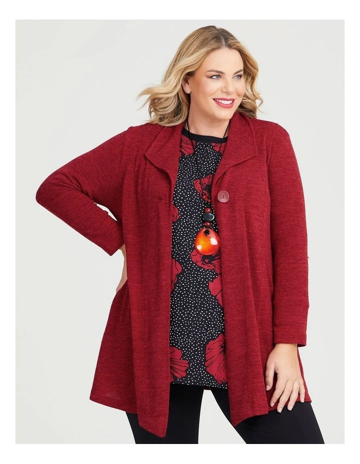 Brighter Days Cardigan in Ruby Red image 4