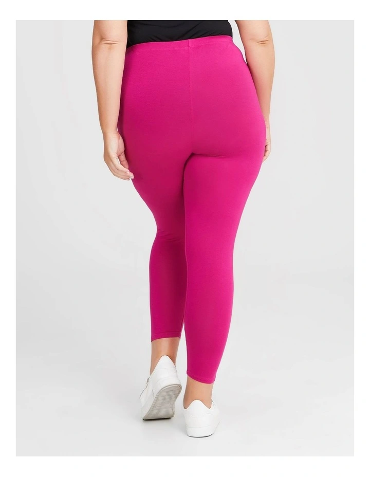 Bamboo Breezy 7/8 Legging Festival Pink image 2