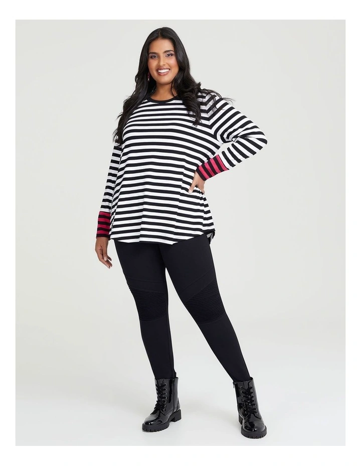 Ponte Moto Legging in Black image 3