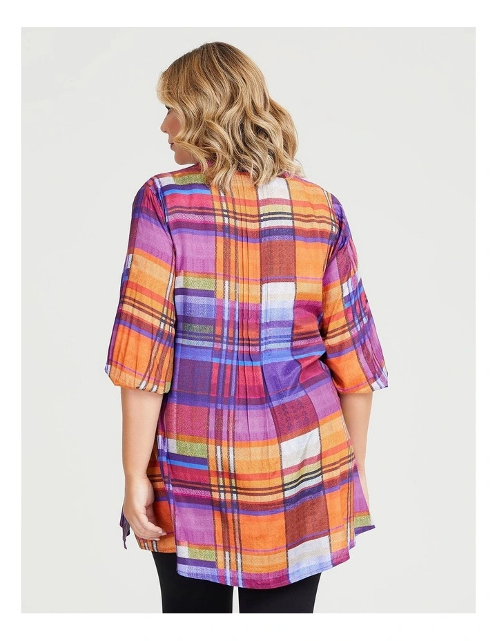 Multi Check Natural Shirt in Multi image 2