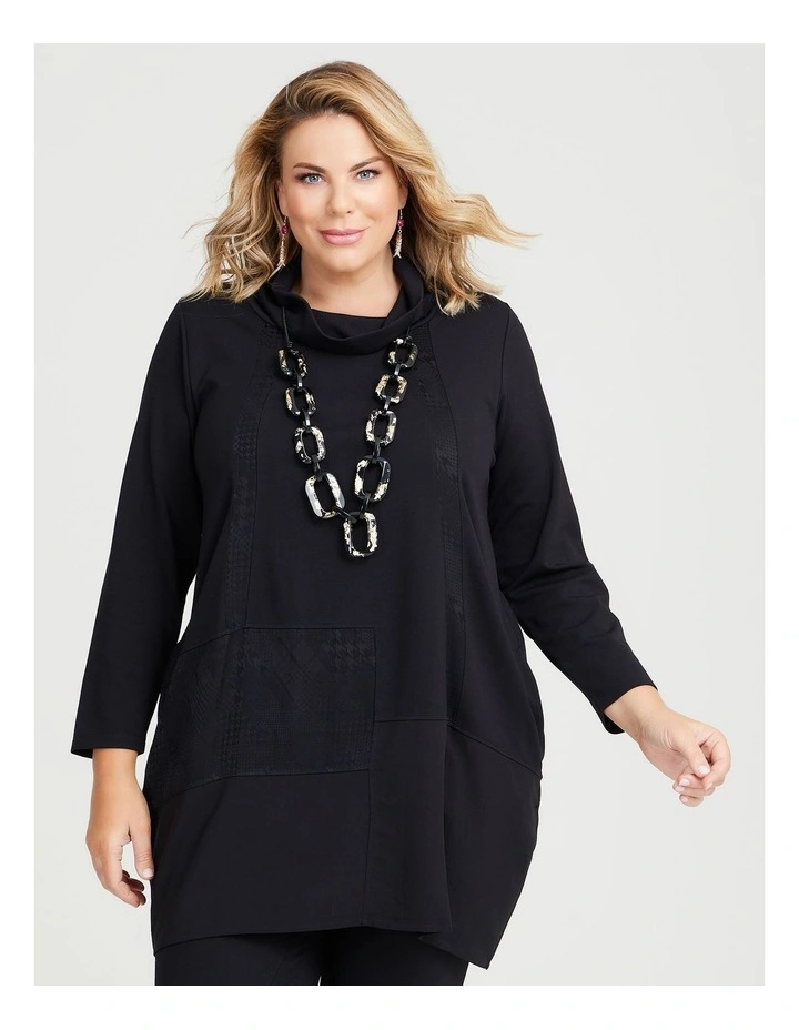 Bamboo Ponte Rosa Tunic in Black image 1