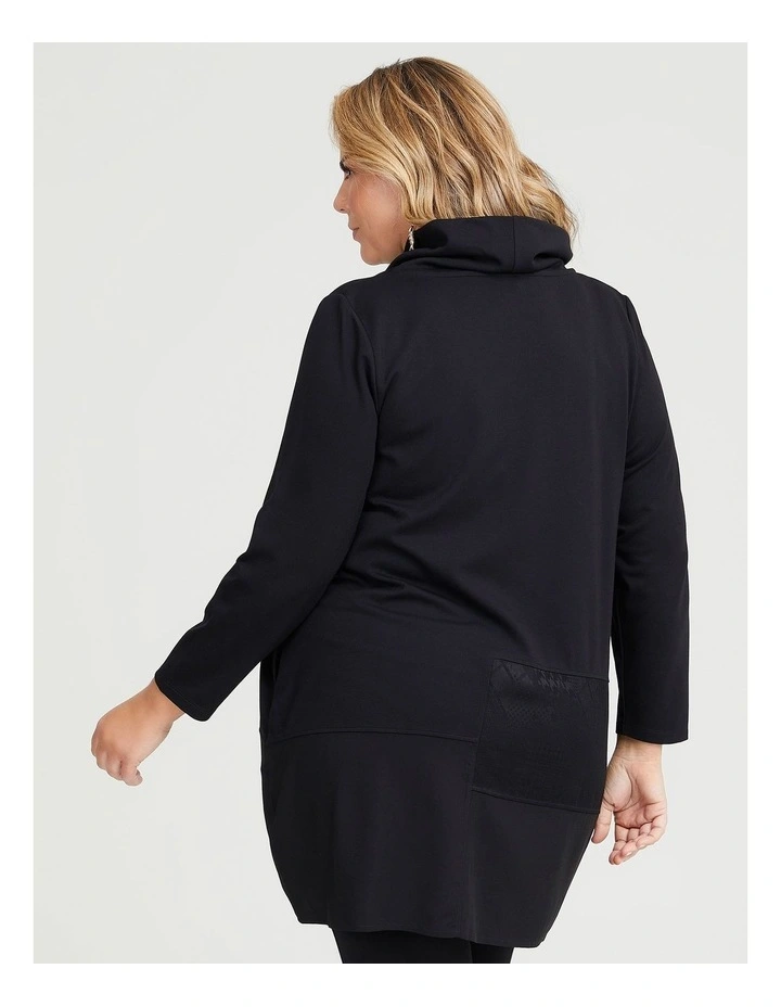 Bamboo Ponte Rosa Tunic in Black image 2