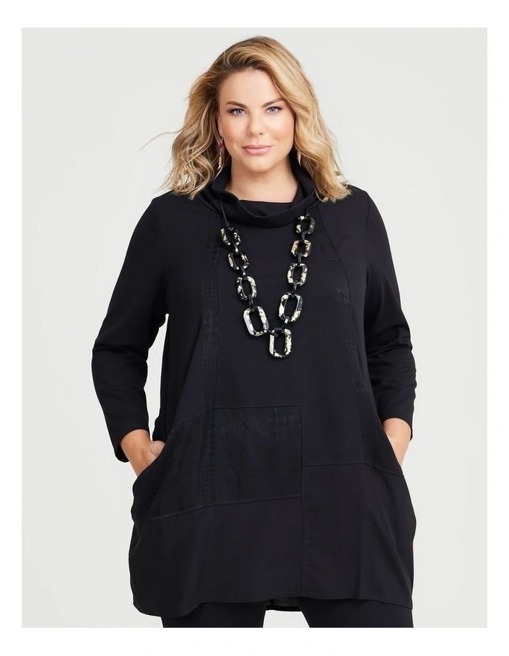 Bamboo Ponte Rosa Tunic in Black image 3