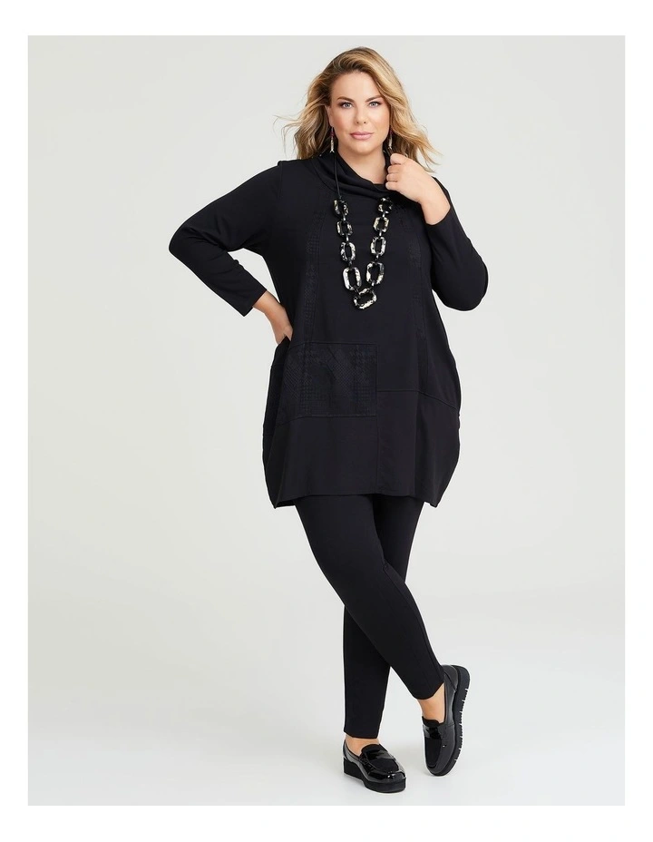 Bamboo Ponte Rosa Tunic in Black image 5