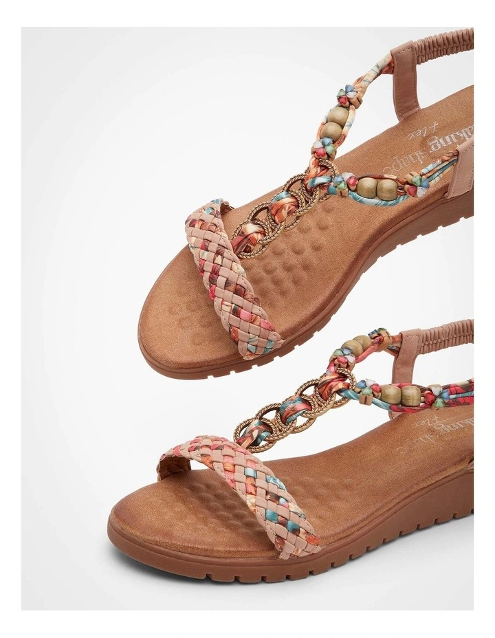 Woven Sandals in Multi image 5